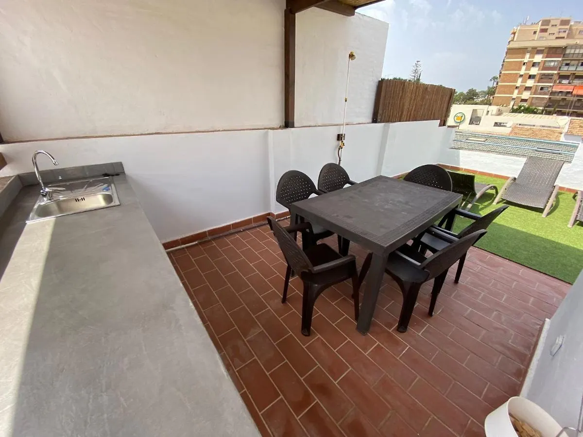 Blue Beach House Atico Con Terraza Màlaga Apartmán
